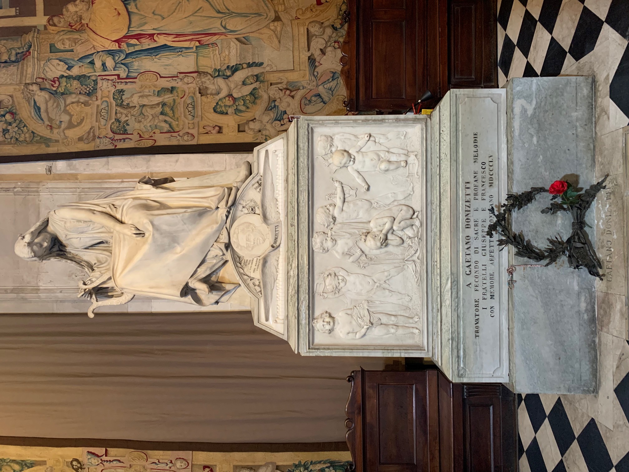 Grabstelle Gaetano Donizetti, Bergamo, Italien